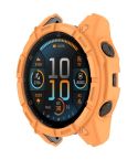 For Garmin Enduro 3 Armour Hollow TPU Half Coverage Watch Protective Case(Orange)