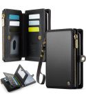 CaseMe-Me60 Multi-functional Anti-theft Swipe Passport Wallet(Black)