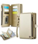 CaseMe-Me60 Multi-functional Anti-theft Swipe Passport Wallet(Gold)