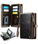 CaseMe-Me60 Multi-functional Anti-theft Swipe Passport Wallet(Brown)