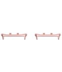 For Honor Watch 5 1 Pair 22mm Stainless Steel Metal Watch Band Connector(Rose Pink)