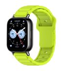 For Xiaomi Watch 22mm I-Shaped Silicone Watch Band(Lime Green)