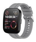 For Amazfit Bip 5 / GTR 4 / GTR 3 Quick Release Two Side Stitching Silicone Watch Band(Gray)
