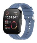 For Amazfit Bip 5 / GTR 4 / GTR 3 Quick Release Two Side Stitching Silicone Watch Band(Light Blue)