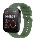For Amazfit Bip 5 / GTR 4 / GTR 3 Quick Release Two Side Stitching Silicone Watch Band(Spruce Green)