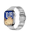 KL08 2.04 inch Color Screen Smart Watch Steel Strap, Support Bluetooth Call(Silver)