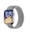 KL08 2.04 inch Color Screen Smart Watch Milan Steel Strap, Support Bluetooth Call(Silver)