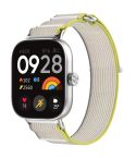 For Redmi Watch 5 / Watch 5 eSIM Nylon Woven Hook and Loop Fastener Watch Band(Yellow+Gray)