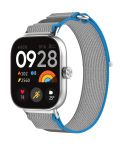 For Redmi Watch 5 / Watch 5 eSIM Nylon Woven Hook and Loop Fastener Watch Band(Blue+Gray)