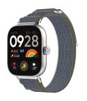For Redmi Watch 5 / Watch 5 eSIM Nylon Woven Hook and Loop Fastener Watch Band(Green+Gray)