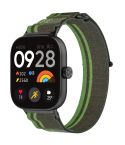 For Redmi Watch 5 / Watch 5 eSIM Nylon Woven Hook and Loop Fastener Watch Band(Dark Green)