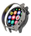 For Xiaomi Watch S4 / Watch S4 eSIM Half Coverage PC Hollow Watch Protective Case(Titanium Color)