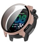 For COROS Pace Pro Tempered Film Integrated PC Watch Protective Case(Cherry Pink)