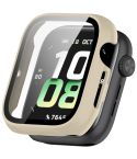 For Honor Watch 5 Tempered Film Integrated PC Watch Protective Case(Ivory White)