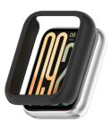 For Xiaomi Smart Band 9 Pro Half Coverage PC Hollow Watch Protective Case(Black)