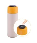 JUNSUNMAY 420ml Vacuum Insulated Water Bottle with LED Temperature Display(Beige)