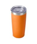 JUNSUNMAY 600ml 304 Stainless Steel Vacuum Insulated Coffee Travel Mug Double Wall Thermal Cup(Orange)