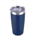 JUNSUNMAY 600ml 304 Stainless Steel Vacuum Insulated Coffee Travel Mug Double Wall Thermal Cup(Dark Blue)