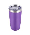 JUNSUNMAY 600ml 304 Stainless Steel Vacuum Insulated Coffee Travel Mug Double Wall Thermal Cup(Purple)