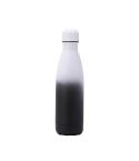 JUNSUNMAY 500ml Gradient Colored Coating 304 Stainless Steel Water Vacuum Bottle(Black White)