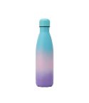 JUNSUNMAY 500ml Gradient Colored Coating 304 Stainless Steel Water Vacuum Bottle(Blue Pink Purple)