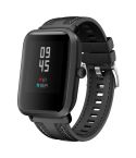 For Amazfit Bip 5 / GTR 4 Push Connector 22mm Hybrid Nylon Silicone Watch Band(Black)