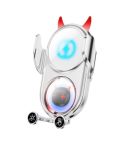 D1 Devil Design Air Vent Mount Phone Holder Stand 15W Car Wireless Charger(White)