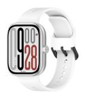 For Redmi Watch 5 eSIM Solid Color Black Buckle Quick Release Silicone Watch Band(White)