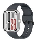 For Redmi Watch 5 eSIM Solid Color Black Buckle Quick Release Silicone Watch Band(Steel Grey)