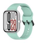 For Redmi Watch 5 eSIM Solid Color Black Buckle Quick Release Silicone Watch Band(Teal Green)