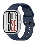For Redmi Watch 5 eSIM Solid Color Black Buckle Quick Release Silicone Watch Band(Midnight Blue)
