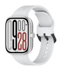 For Redmi Watch 5 eSIM Solid Color Black Buckle Quick Release Silicone Watch Band(Coconut Grey)