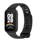 For Redmi Band 3 / Xiaomi Smart Band 9 Active Soft Silicone Integrated Watch Band(Black)