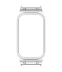 For Xiaomi Smart Band 9 Active Metal Frame Watch Protective Case(Silver)