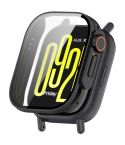 For Redmi Watch 5 Lite Tempered Film Integrated PC Watch Protective Case Second Variation Case(Black)
