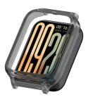 For Xiaomi Smart Band 9 Pro Hollow PC Half Coverage Watch Protective Case(Transparent Black)