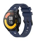 For Xiaomi Watch 22mm Dotted Black Buckle Silicone Watch Band(Navy Blue)