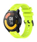 For Xiaomi Watch 22mm Dotted Black Buckle Silicone Watch Band(Lime Green)