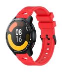 For Xiaomi Watch 22mm Dotted Black Buckle Silicone Watch Band(Two Color+Red)