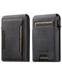 Suteni Denim Texture Key Press Automatically Pop Up Card Box(Black)