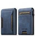 Suteni Denim Texture Key Press Automatically Pop Up Card Box(Blue)