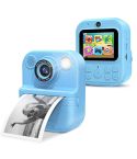 E8 2.4 Inch Screen Photo Printing Video Recorder Multifunctional Kids Dual Lens Camera(Blue)