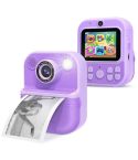 E8 2.4 Inch Screen Photo Printing Video Recorder Multifunctional Kids Dual Lens Camera(Purple)
