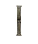 For COROS Pace 3 Heart-Shaped Embossed 22mm Leather Watch Band(Retro Green)