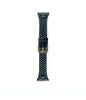 For COROS Pace 3 Heart-Shaped Embossed 22mm Leather Watch Band(Forest Green)