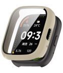 For Lexin Watch 3 Tempered Film Integrated PC Watch Protective Case(Ivory White)