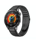 22mm Bamboo Joint  Bounce  Buckle Titanium Alloy Watch Band(Black)