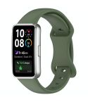 For Huawei Band 10 Butterfly Buckle Silicone Watch Band(Dark Green)