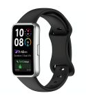For Huawei Band 10 Butterfly Buckle Silicone Watch Band(Black)