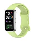 For Huawei Band 10 Butterfly Buckle Silicone Watch Band(Lime)